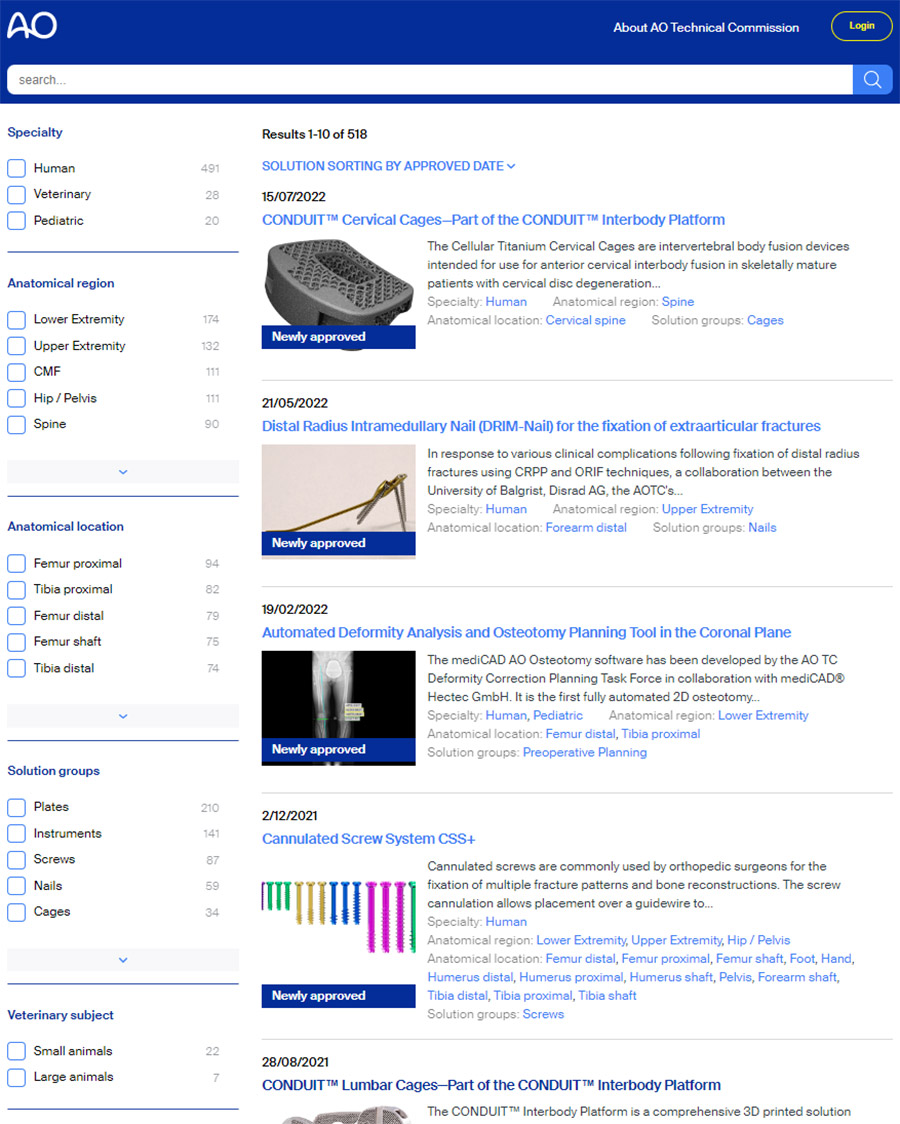 AO Approved Solutions