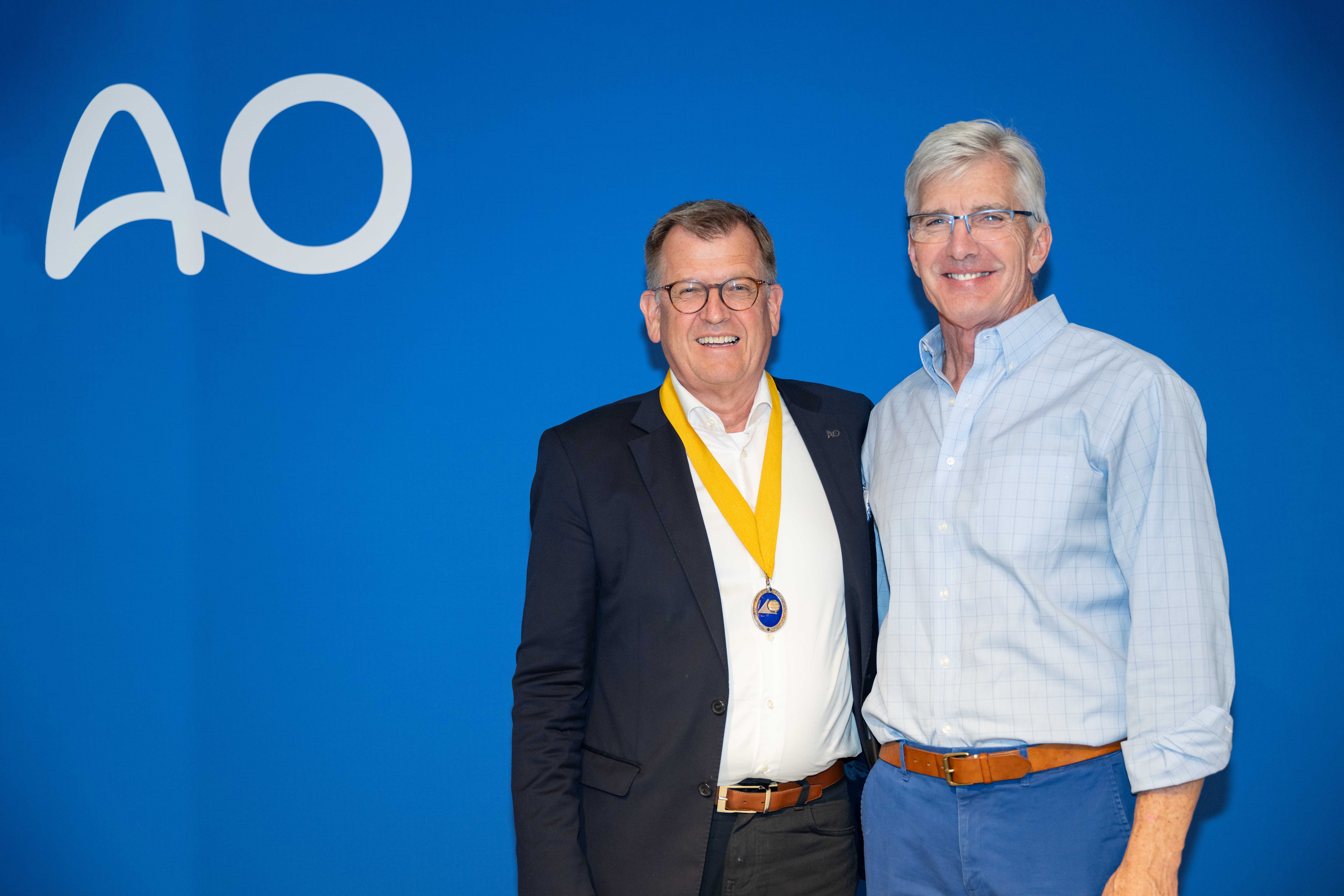 Mark Markel and Tim Pohleman at 2023 Trustees Meeting in Sydney